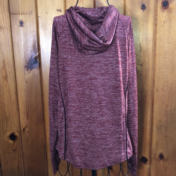 UNDER ARMOUR WOMEN  VELOCITY WORDMARK HOODIE SHIRT MAROON SZ medium​​​ - Picture 9 of 12